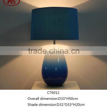 2016 Newest Gradient Sea Blue Ceramic Table Lamp photo-2