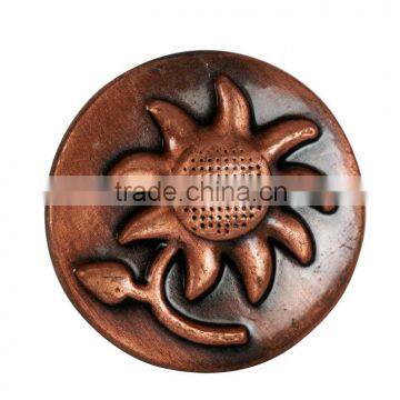 brass jeans button