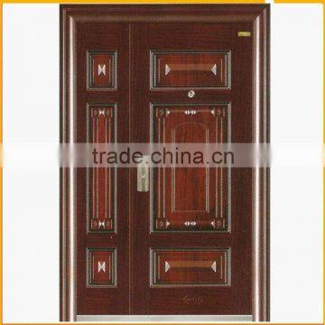 BG-S9245C Steel double door/Double entrance door/Main door designs double door