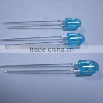 455 - 460nm 5mm Blue Oval led Diode with stopper