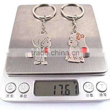 Personalized Couple Keychain Boy and Girl Kiss Cheap Metal Keychains Quality Choice photo-5