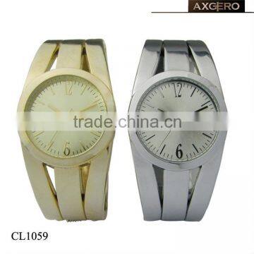 Branded Women Vogue Fashion Gold and Silver Bangle Watch photo-2