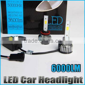 Factory price 25w 3000LM LED headlight bulbs lamp type 12v 24v H4, H7, H8, H9, H11, 9005, 9006 led headlight conversion kit