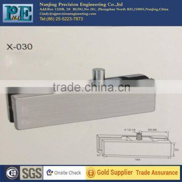 standardard customized stainless steel fabrication glass door top clamp