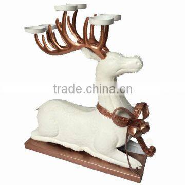 metal christmas reindeer candle holder