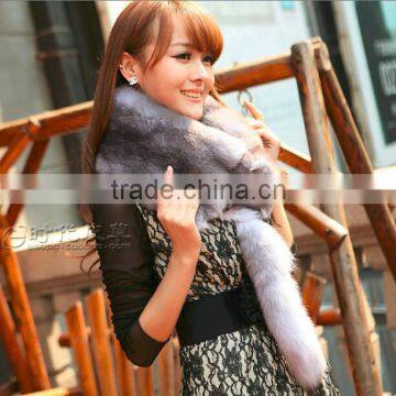 Winter Whole Fox Skin Scarf Luxury Real Fox Fur Scarves