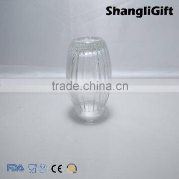 180ml Clear Pampkin Shape Glass Vase, Glass Candle Jar Aroma Reed Diffuser photo-3