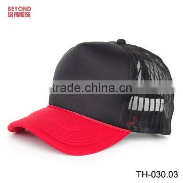 Stock Plain High Profile Trucker Hat Sponge Net Hat