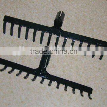 Hot sale platic garden rake head R106 and STEEL RAKE