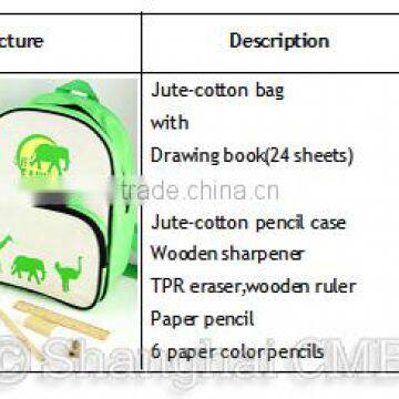 Eco Stationery Set Backpack School Bag photo-4
