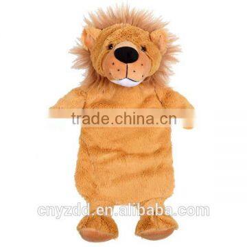 plush animals hot water bottle cover /plush lion hot water bottle cover