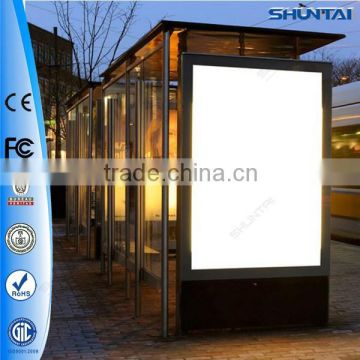 Outdoor standing bus stop aluminum advertising signs