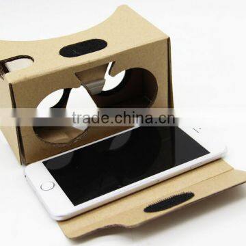 2016 Hot Selling Custom Logo Print 3D glasses Google Cardboard for 3D video