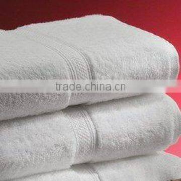 Pure Cotton White, 100% Cotton Terry Bath Hotel Towel