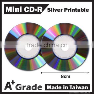 Taiwan A+ 8CM CD, 80mm mini printable cd-r, blank cd. wholesale blank cd 200MB 23MINS