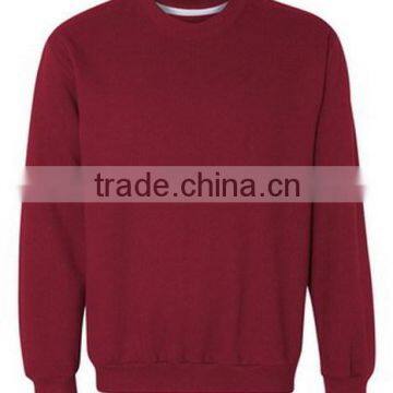 wholesale custom high quality polyester cotton men crewneck sweatshirt wholesale