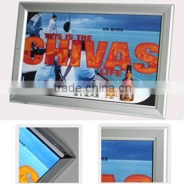 Advertising LED thin Light Box with snap frame for indoor