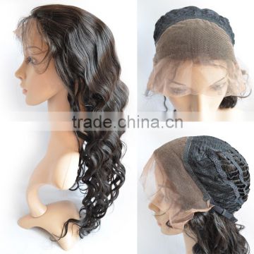 Wholesale Brazilian Human Hair Front Lace Wig, Cheap Long Body Wave Lace Wig With Baby Hair