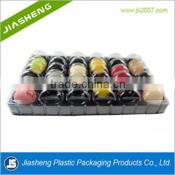 36 pcs wholesale blister plastic macaron cake packaging boxes