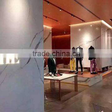 Living Room / Show Room Stone Form Wall Tiles Marble Type Glass Custom Decorative Printing Pattern Glass Brick Price