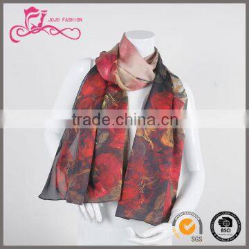 Europe silk cooling scarf for painting