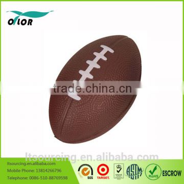 Promotional custom toy balls colorful PU Ameican football type stress balls