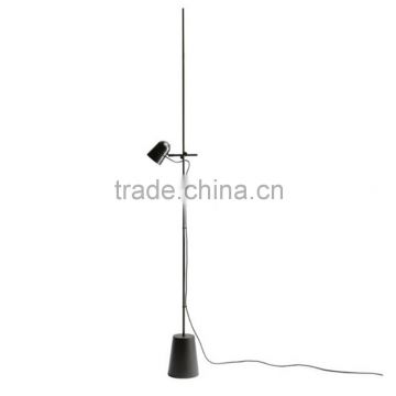 Black color metal material modern type floor lamp for home hotel coffee shop