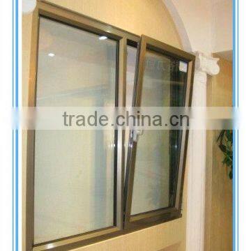 The tempered aluminum glass windows for house building