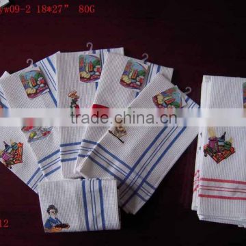 embrodiery towel set in cotton