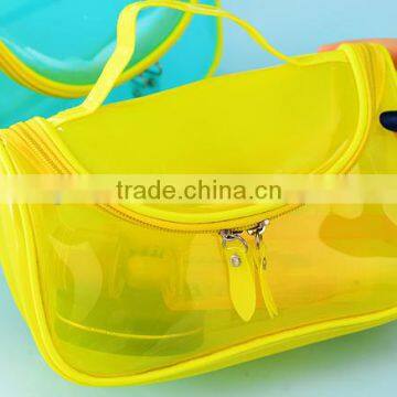 2016 Clear plastic toiletry bags,PVC travel organizer bags,light weight cosmetic pouch