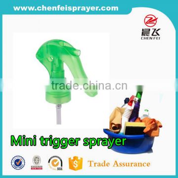 Custom 24/410 ribbed closure output 0.3ml plastic mini trigger sprayer pump