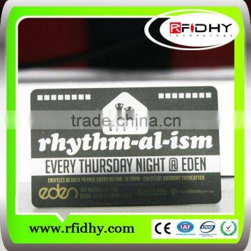 Eco friendly Preprinted Plastic PVC VIP rfid card