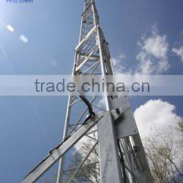 Good Service Galvanized Self Supporting Tower Telecom Pole photo-2