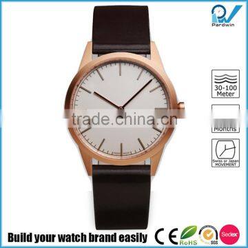 PVD Rosegold stainless steel case sapphire lenses water resistant 5ATM stainless steel luxury watch