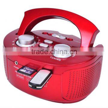 New Design Portable High Quality Rechargeable Battery Mini Speaker Radio