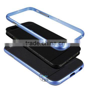 TPU back cover+aluminum bumper frame case for iphone6,aluminum cover for iphone 6