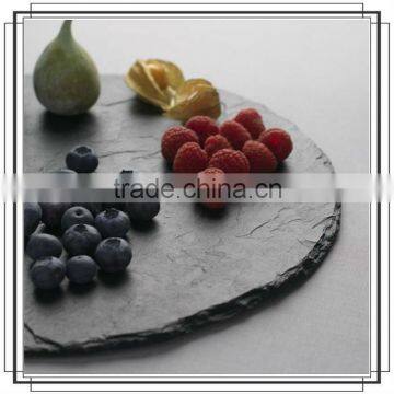 Slate food divider plate with original sotne feet/disapossable divider plate