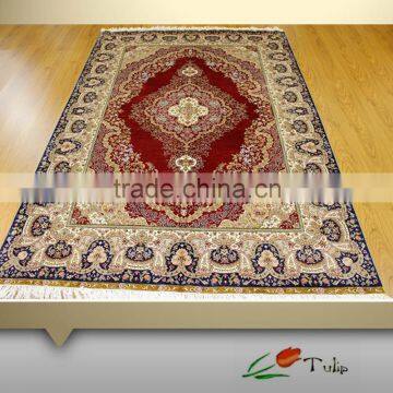 5.5x8 FT High Quality Handmade Pure Silk Royal Carpet Rug