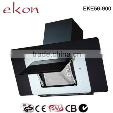 EKE56 Easy cleaning 90cm black and white glass chinese cooking range hood