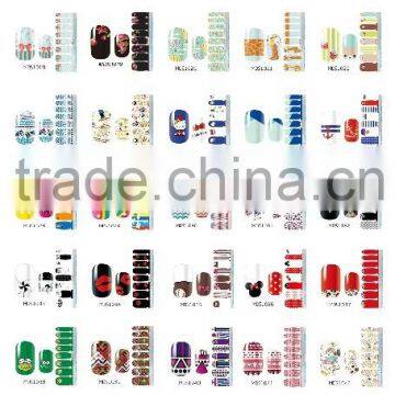 newest polish nail patch/nail art stickers/vinyl nail wraps                        
                                                Quality Choice