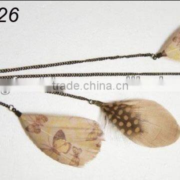 Wholesale fashion feather earrings-YXE-26