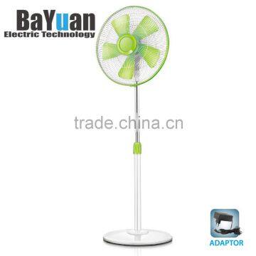 FD16-01 CE UL RoHS Manual stand fan with Brushless DC motor and stepless switch