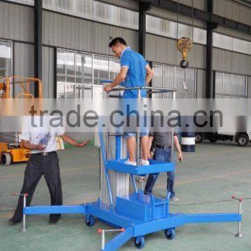 5m hydraulic single mast aluminum lift platform table