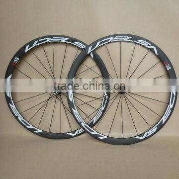 700C carbon road bike wheels UDELSA U38 clincher 38mm with Novatec bearing hubs