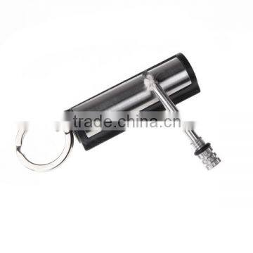 Waterproof Outdoor Camping Metal Permanent Match Striker Lighter With Key Chain Survival Matches Silver photo-2