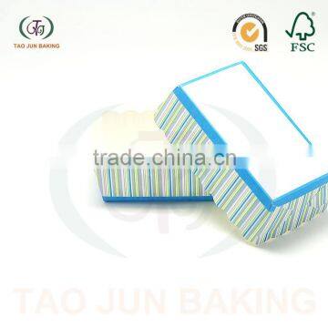 Rectangle Shaped Disposable Cake Baking Cups Cupcake Liners Paper photo-3