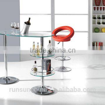 bar tables and chairs used/temper glass dining room tables(ST-048)