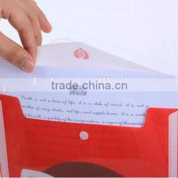 China supplier Promotions PP printing A4 plastic clear file folder