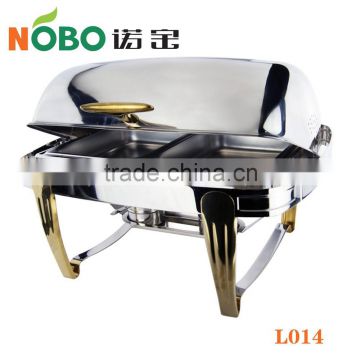 Roll Top Stainless Steel Buffet Chafing Dish Food Warmer for Sale