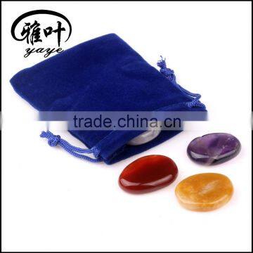 High polished semi precious stones with pouch bag                        
                                                Quality Choice